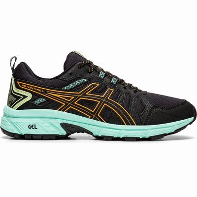 Asics Gel-Venture 7 - Naisten Juoksukengät - Mustat/Oranssi